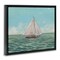 Stupell Industries Green Toned Classic Sailboat Floating Frame By Danielle Murray